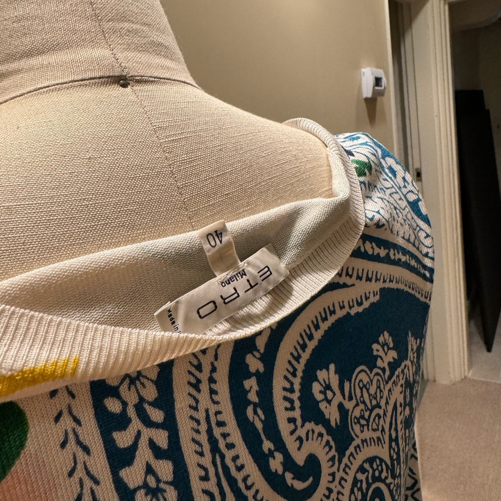 Two cashmere Etro lightweight sweater/shirts.